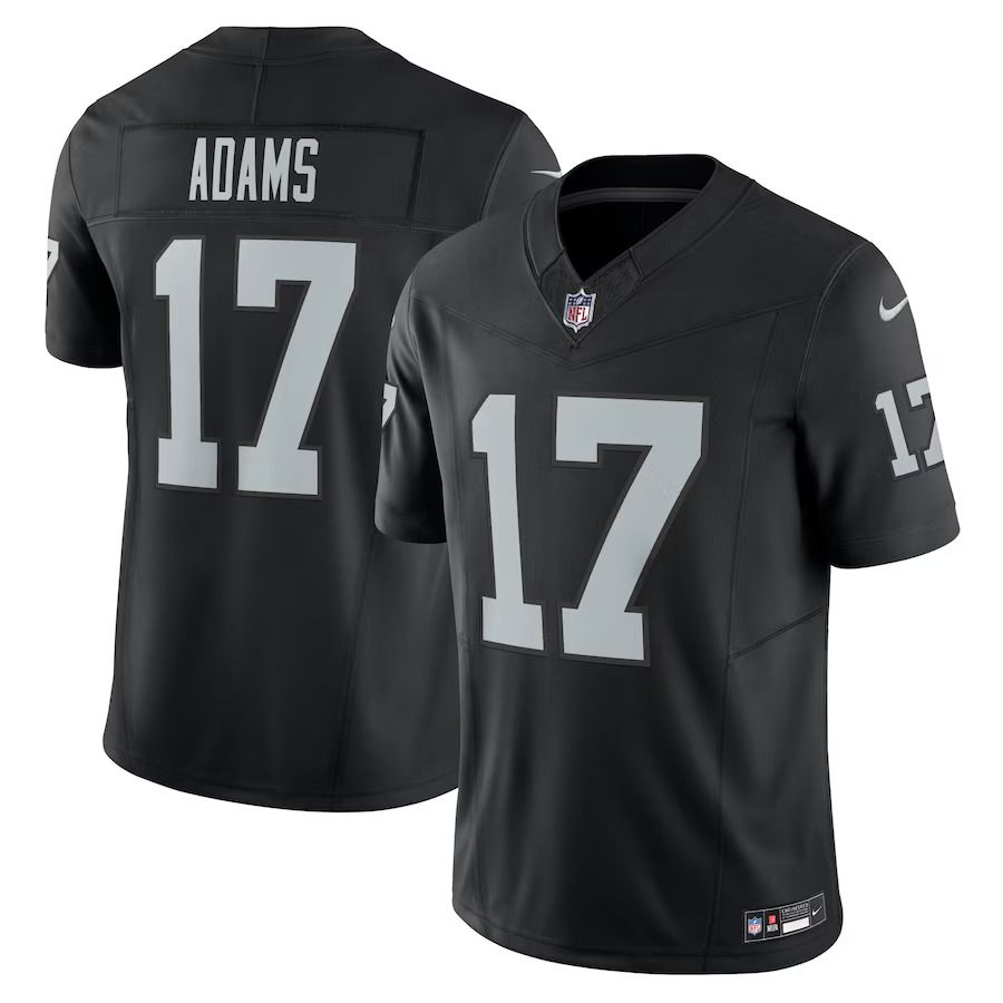 Men Las Vegas Raiders #17 Davante Adams Nike Black Vapor F.U.S.E. Limited NFL Jersey